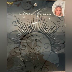 Black Fallen Angel Headband by Spirit Halloween